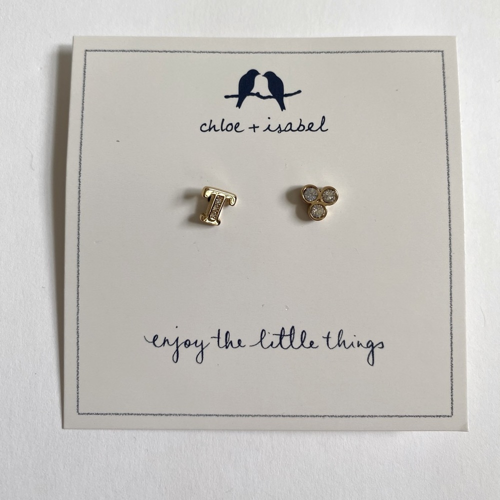 Chloe + Isabel initial earrings